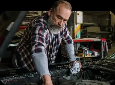 Man working in shop
